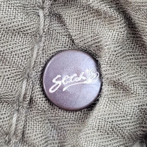 Stitch's Khaki Twill Mens 5 Pocket Button Fly Jeans Pants - Picture 11 of 16